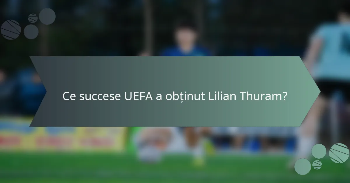 Ce succese UEFA a obținut Lilian Thuram?