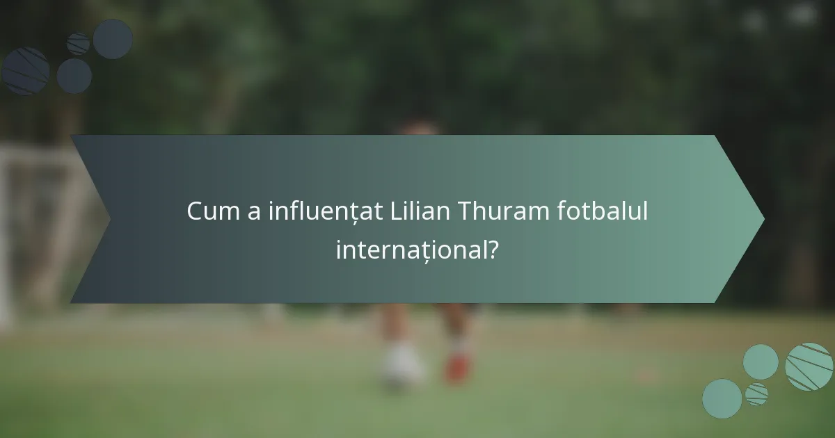 Cum a influențat Lilian Thuram fotbalul internațional?